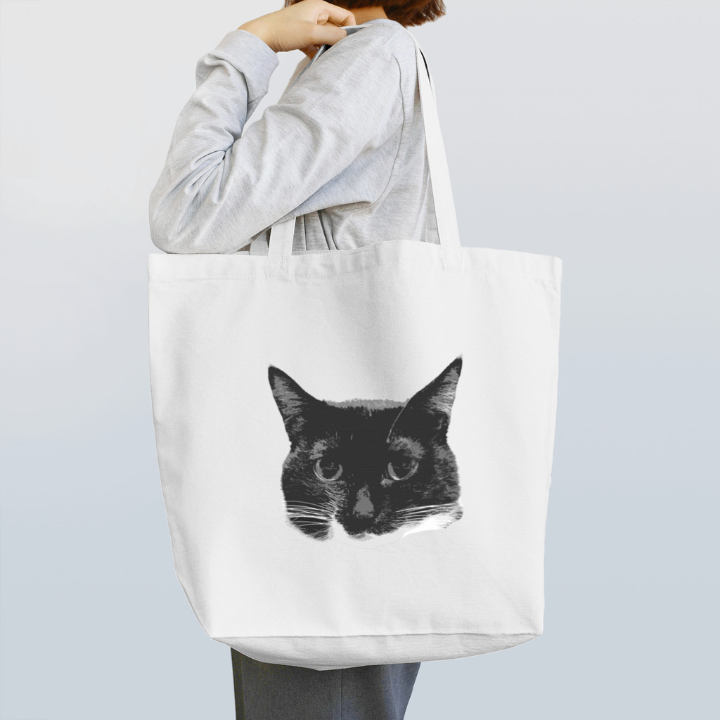 SHOP_KEMURIの白黒猫シリーズ トートバッグ