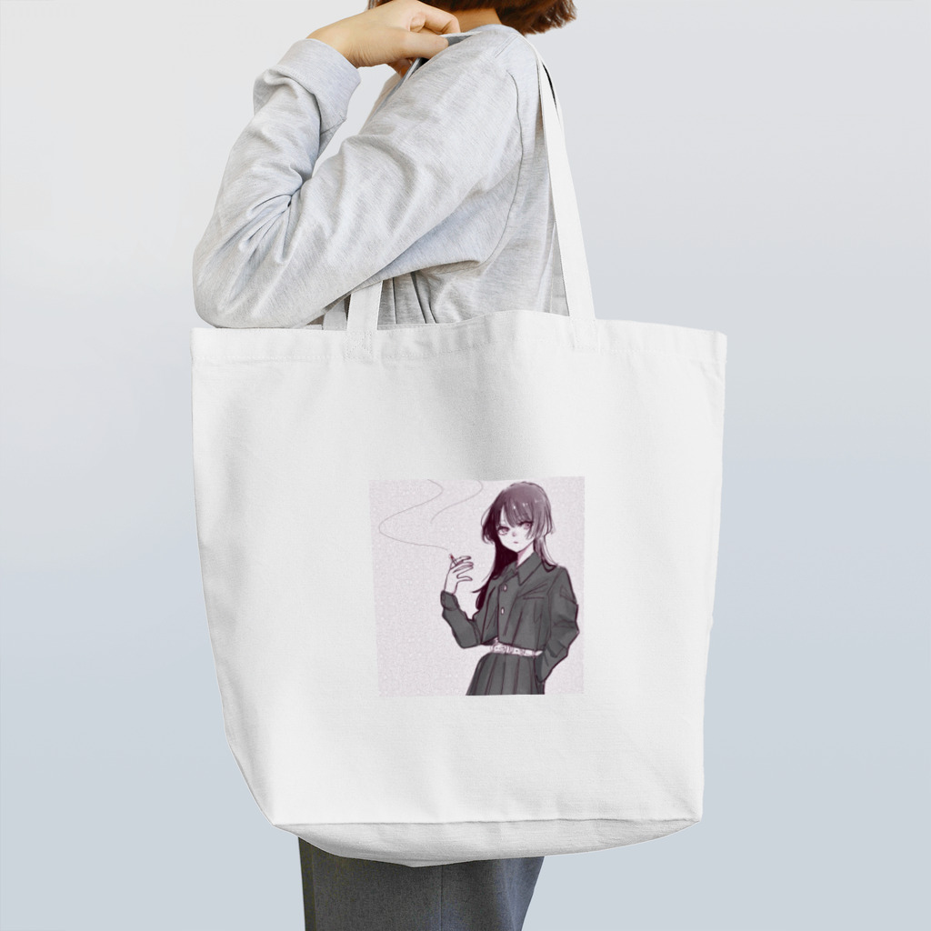 lilaのタバコGirl Tote Bag