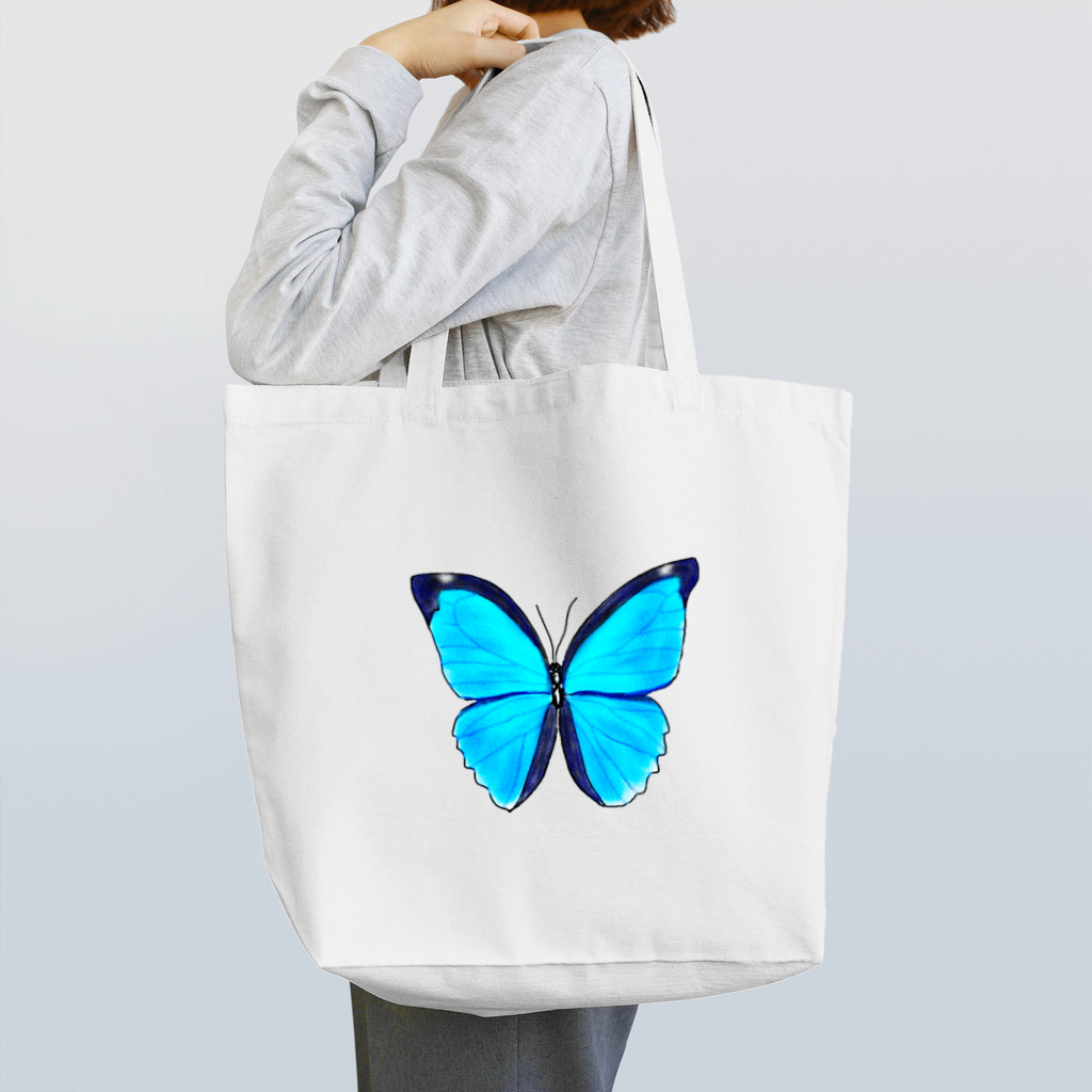 LalaHangeulのモルフォ蝶 Tote Bag