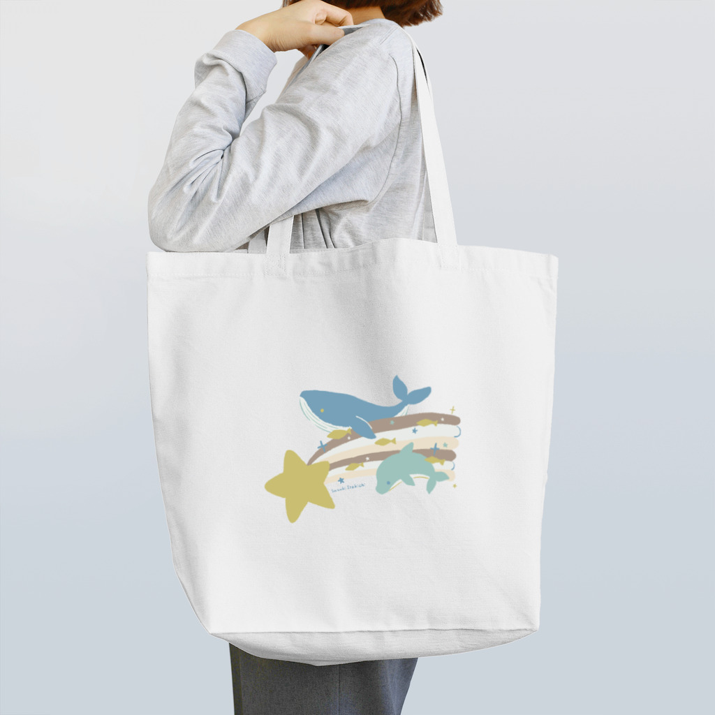 すずきいときちの流れ星ウェーブ Tote Bag