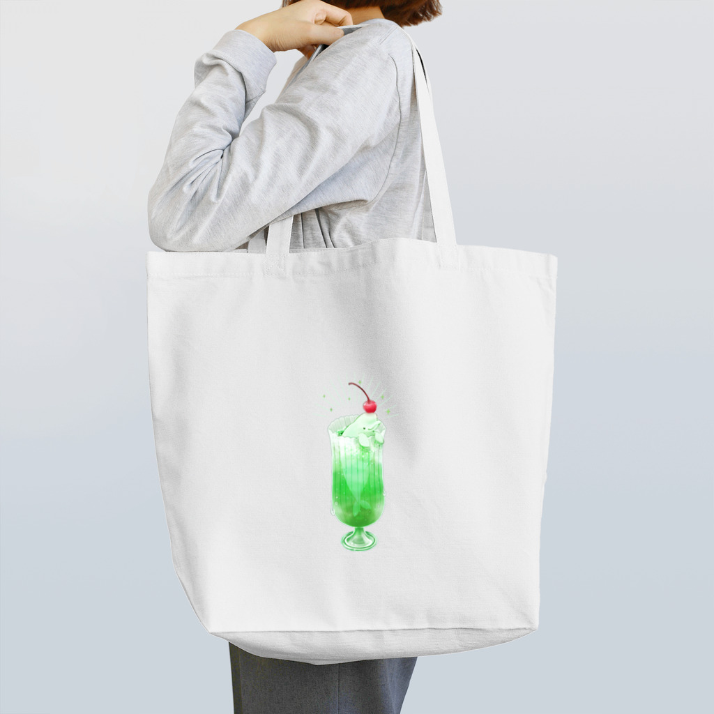 ぺんぎんぷらねっとのメロンソーダフロート Tote Bag