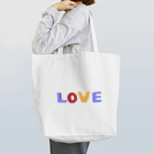 はるうららの “LOVE” （英語のブロックおもちゃ風） Tote Bag