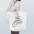 free MUSIC and MINDの【黒字】free MUSIC and MIND トートバッグ Tote Bag