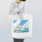 世界の絵画アートグッズのルイ・イカール《ヨットレース》 Tote Bag