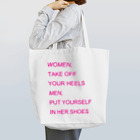 のこねこ屋のWOMEN&MEN pink print Tシャツ Tote Bag