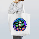 BonbonWhip SUZURI店の火あぶりおばけ(青) Tote Bag