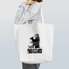 ハルコの心無きラクガキのお店の白黒ベア・イート・ア・バーガー Tote Bag