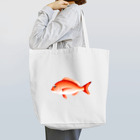 【魚類】おさかなちゃん☆図鑑の【魚類】マダイちゃん☆真鯛 トートバッグ