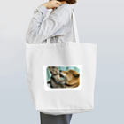 猫ちゃん犬ちゃんのご飯稼ぎの小梅ちゃんとお菊ちゃんのトートバック Tote Bag