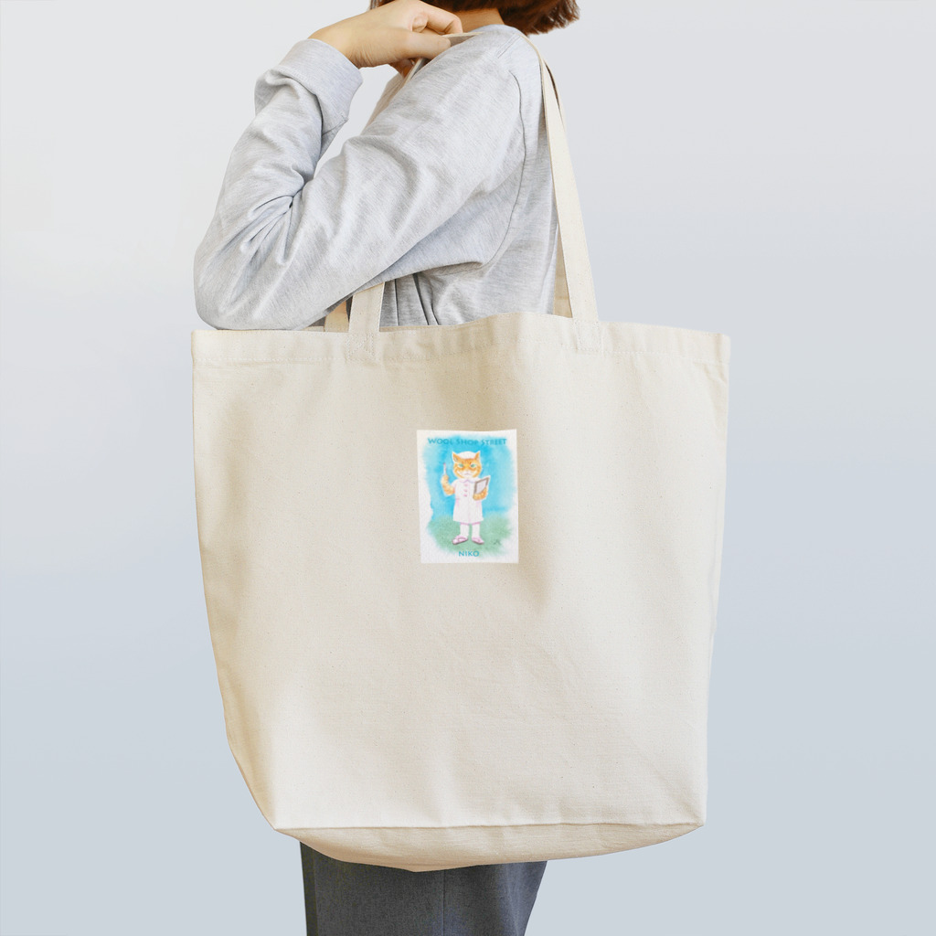 くまきち＠kyonyamamotoのNIKO Wool Shop Street Tote Bag