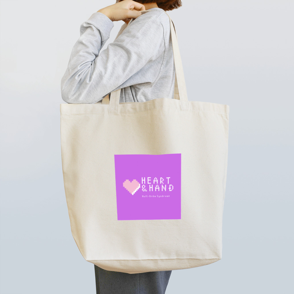 ハート&ハンドのHeart & Hand のパープルオリジナルアイテム Tote Bag