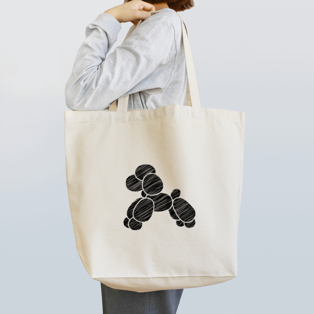 iAi-jpのバルーン・トイプードル／ブラック Tote Bag