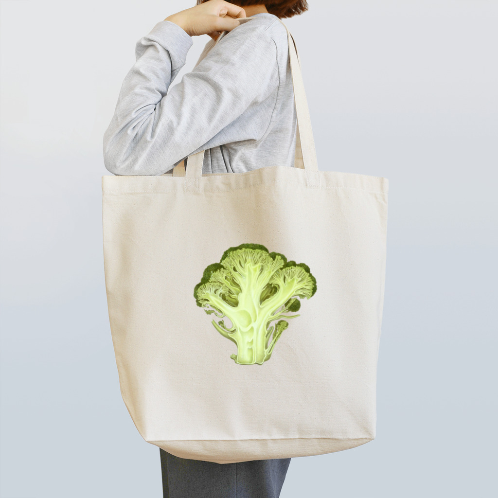 オハデザイン（大橋正の作品）のブロッコリーの断面 Tote Bag