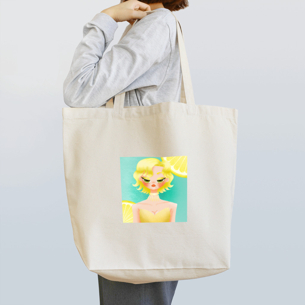 AULNのlemon girl 🍋 Tote Bag