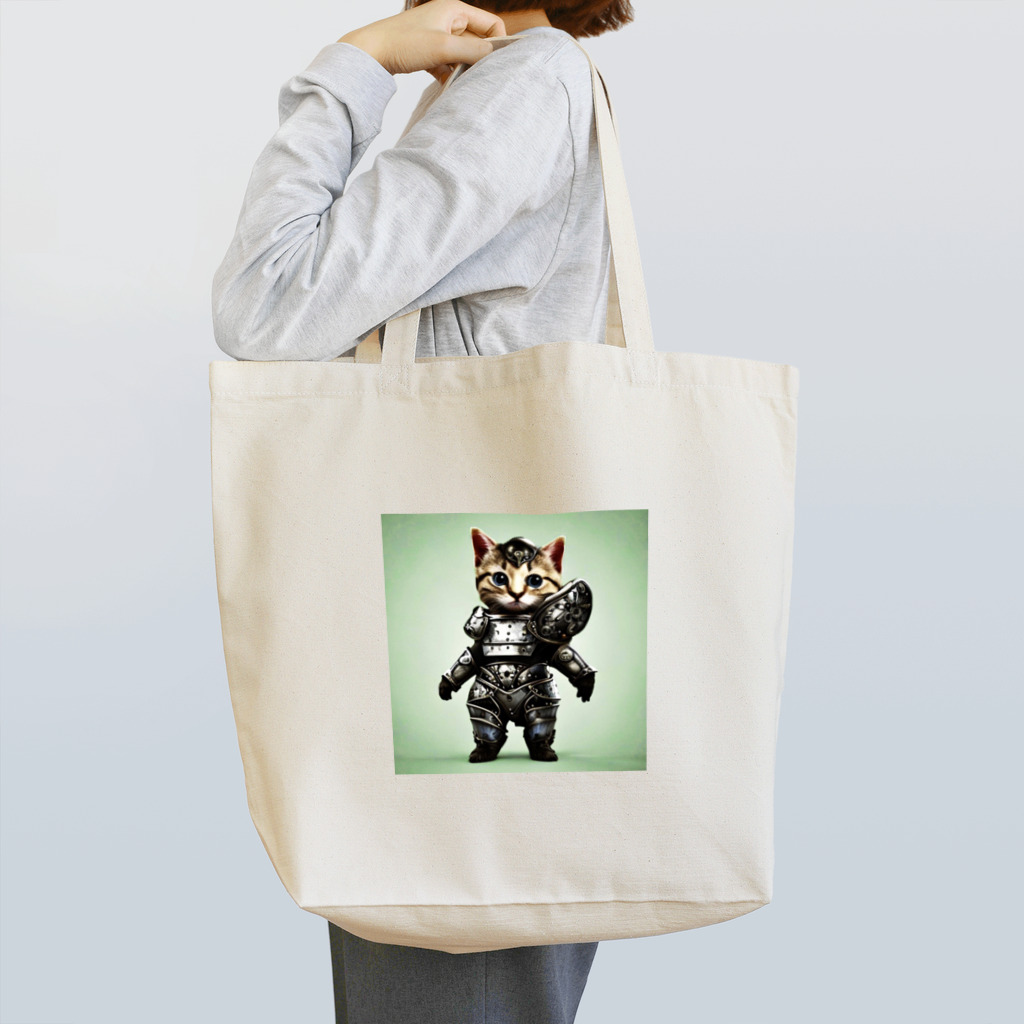 カレー屋　月夜のライオンの鉄猫H Tote Bag