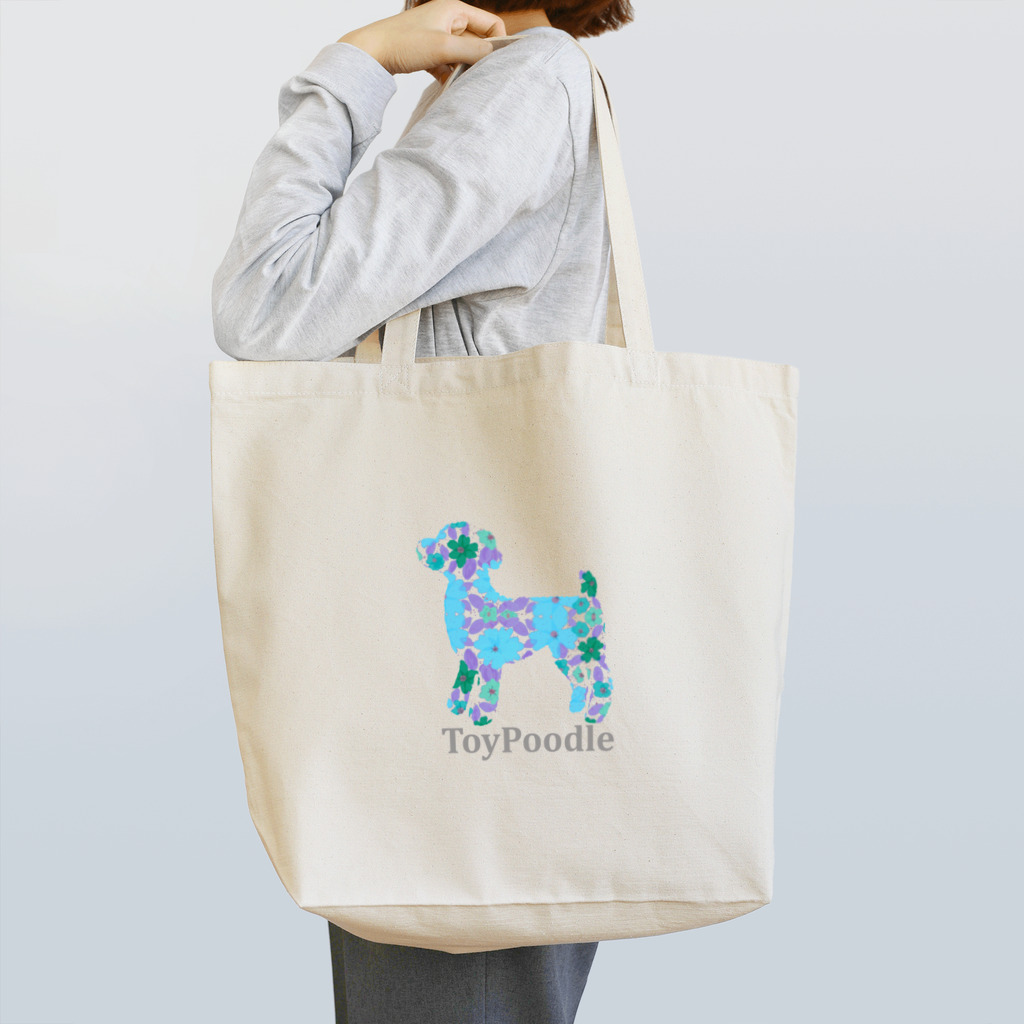 AtelierBoopの花　トイプードル Tote Bag