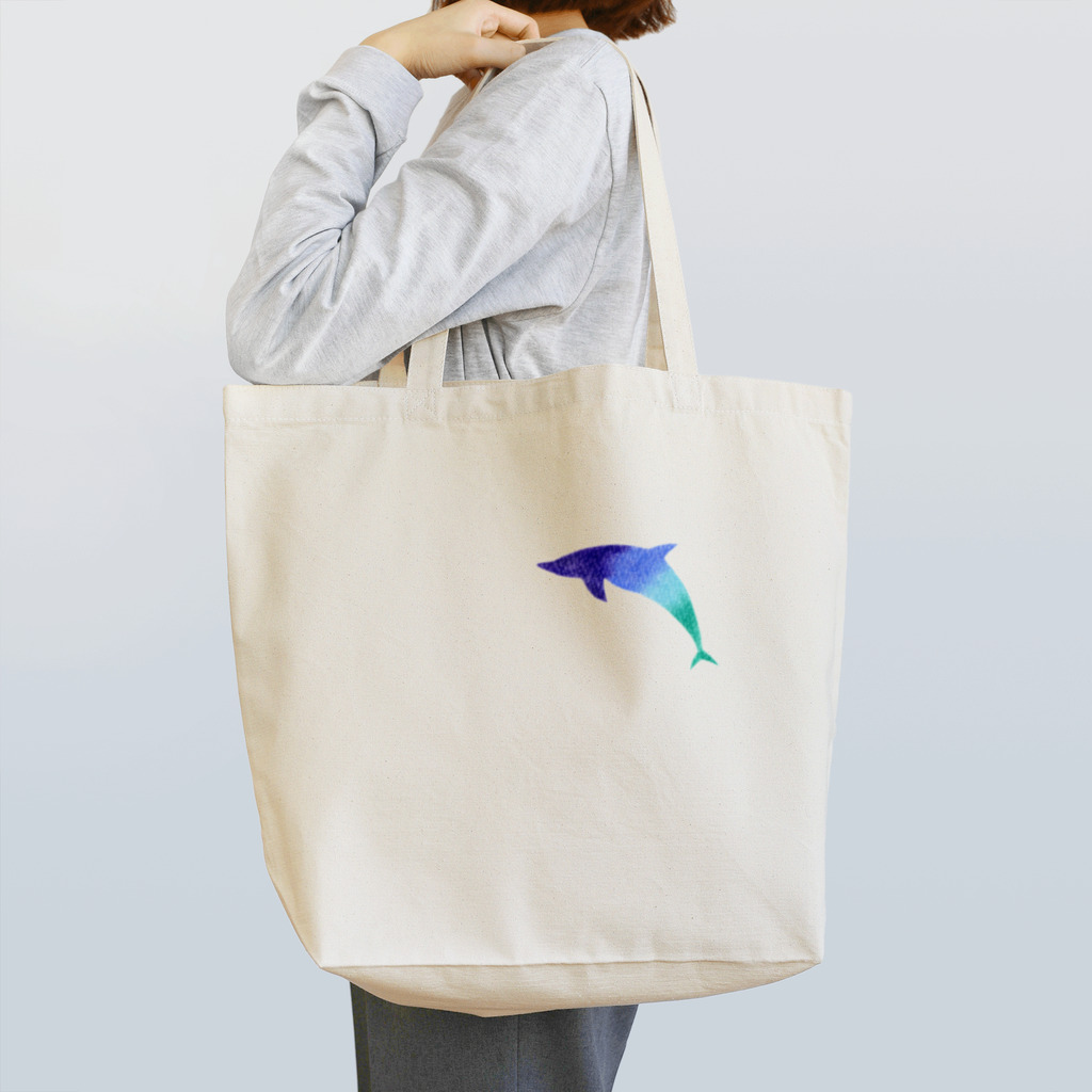 Aquamarineのイルカ君　パステルアート Tote Bag