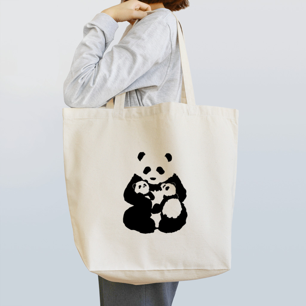 shimewoのふたごのパンダの親子 Tote Bag