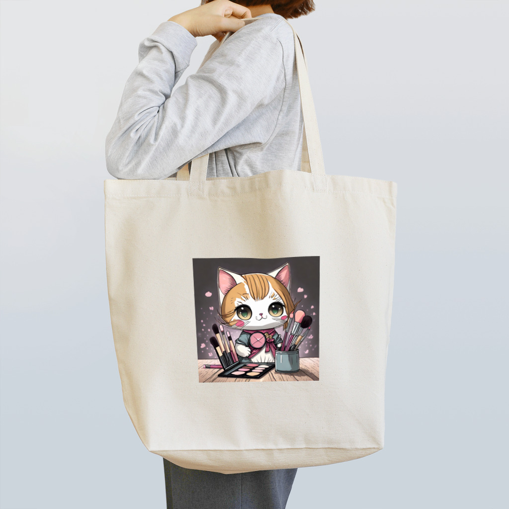 acisoneartの猫のメイクアップアーティスト Tote Bag