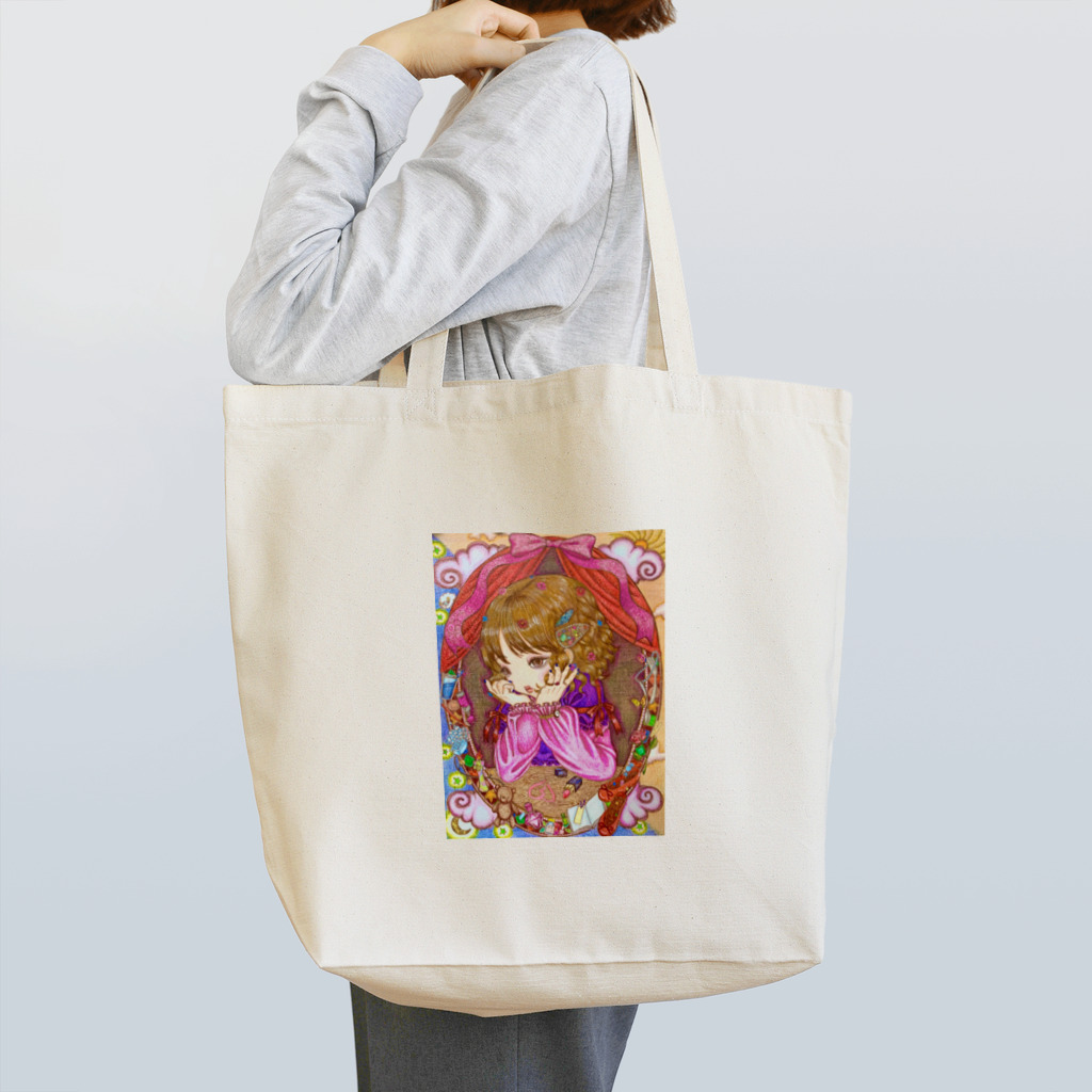 くまちくまお屋さんの恋する女の子 Tote Bag