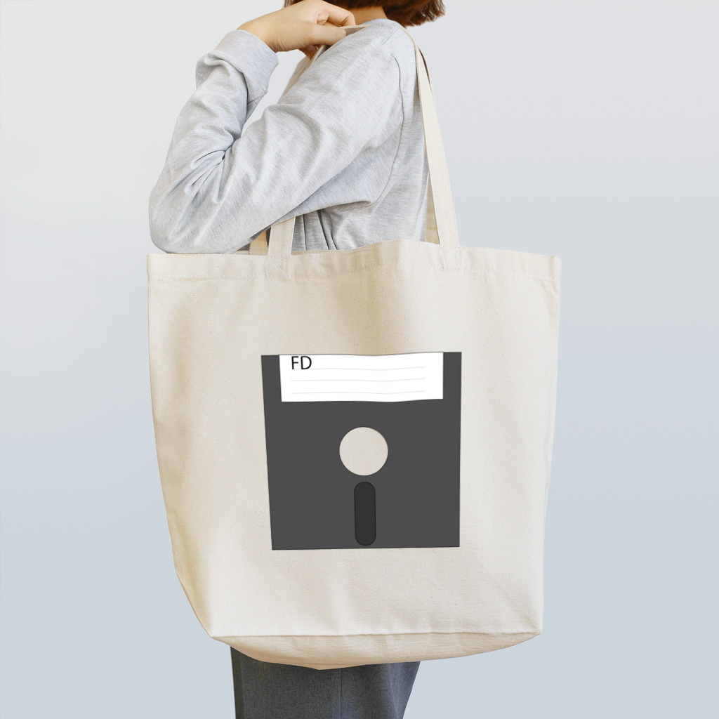 HBridge Storeのクールな懐かしフロッピーディスク Tote Bag