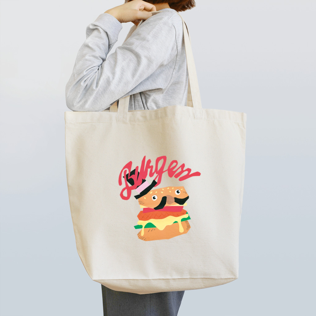 SESTA SHOPのBurgerさん トートバッグ