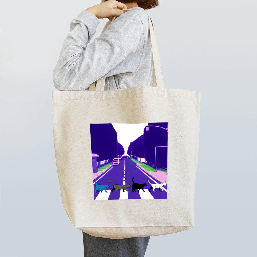 サトオの猫 アビーロード風 Tote Bag