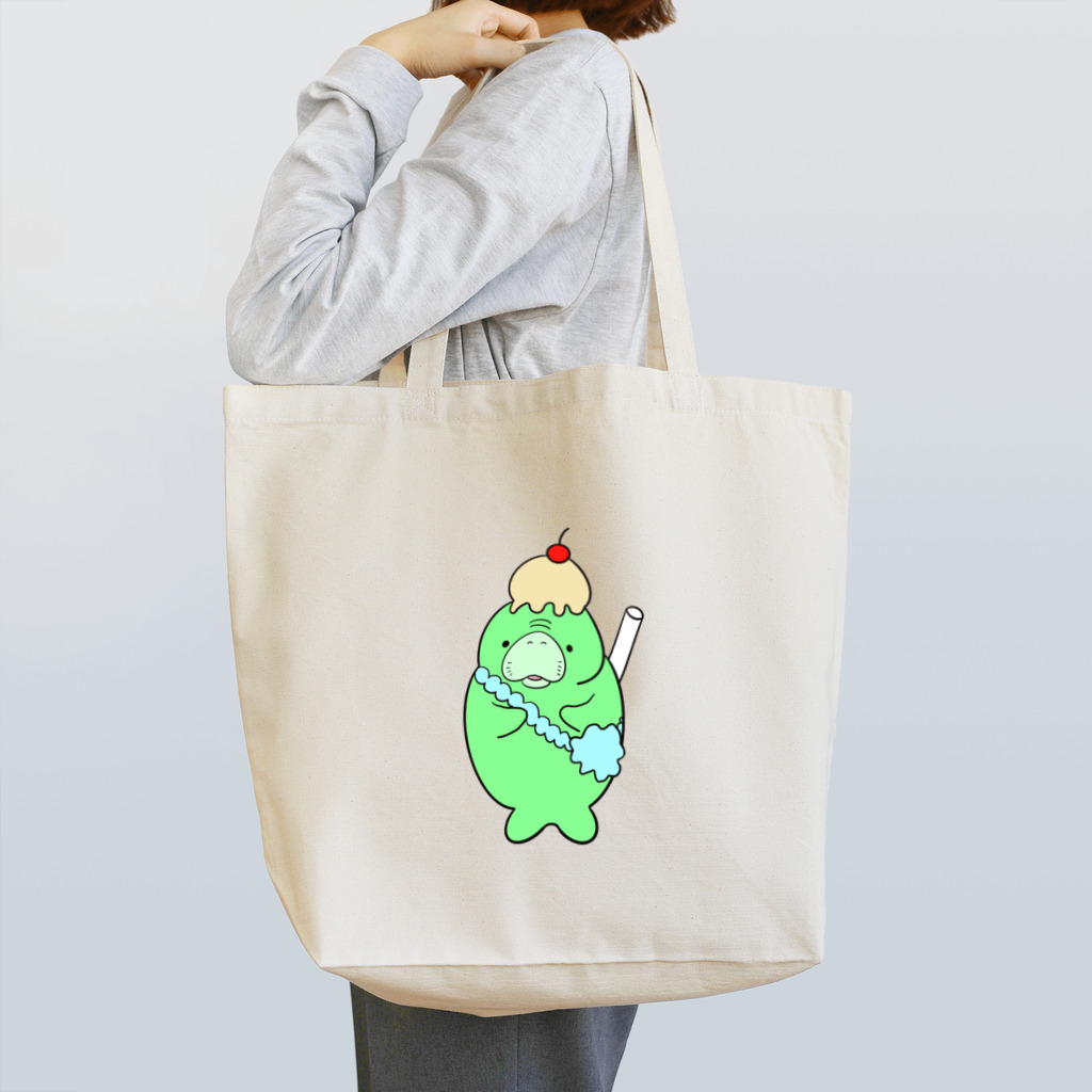 のーんびりり24のステラーカイギュウのクリームソーダ Tote Bag