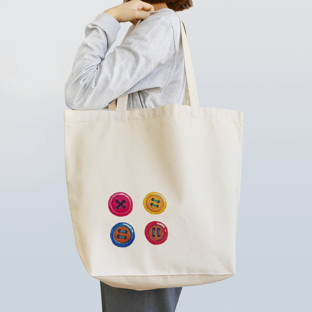 Chiharu Endoのカラフルボタン Tote Bag