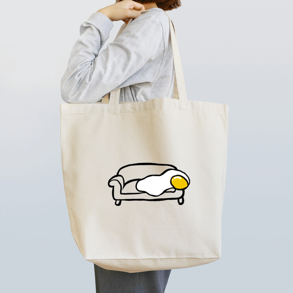 たまごすきやさんのねおちたまご Tote Bag