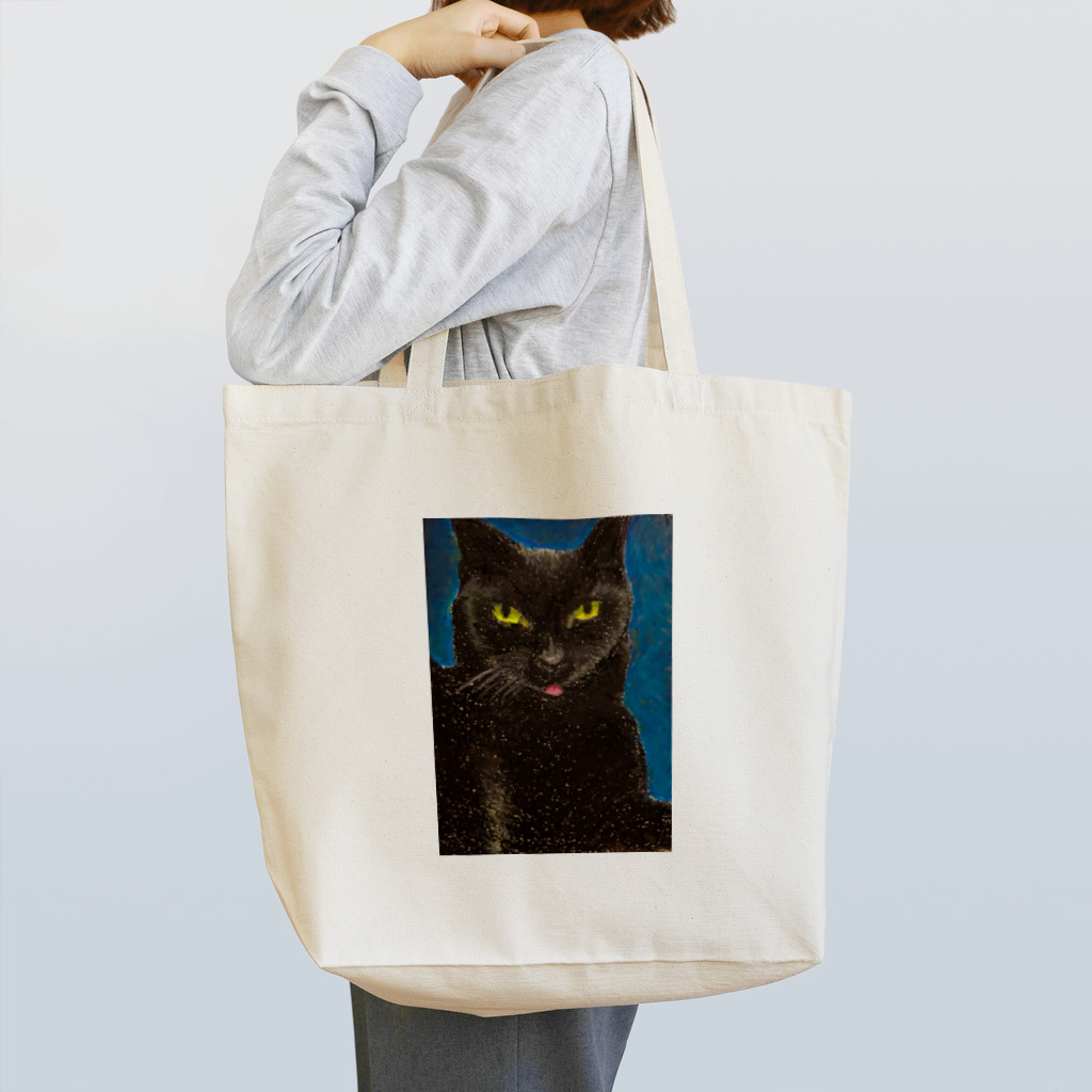 みすずのベロの出た黒猫 Tote Bag