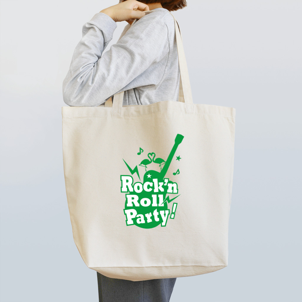punkpantherのRock'n Roll Party green トートバッグ