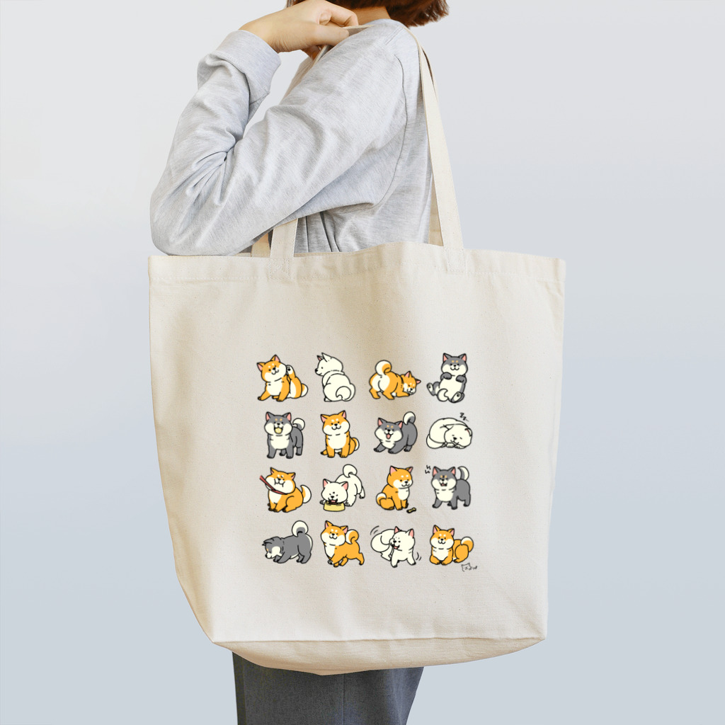 しばらぶ(ヨツバヒトミ)の柴犬好きのためのトートバッグ Tote Bag