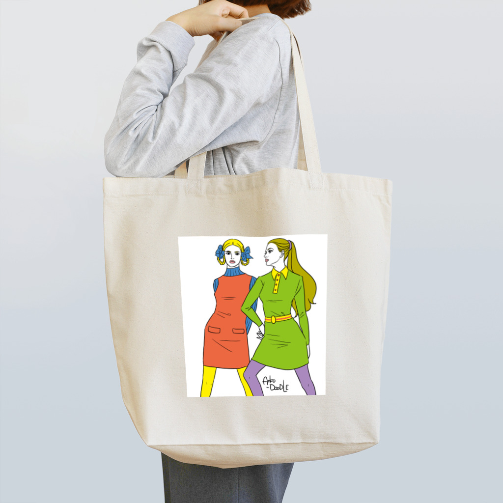 やまだあいこのretro-a Tote Bag