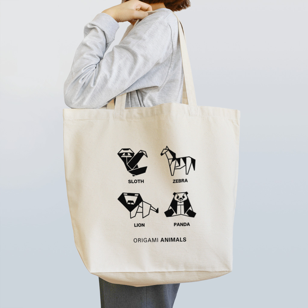 muneji_origamiのORIGAMI ANIMALS Tote Bag