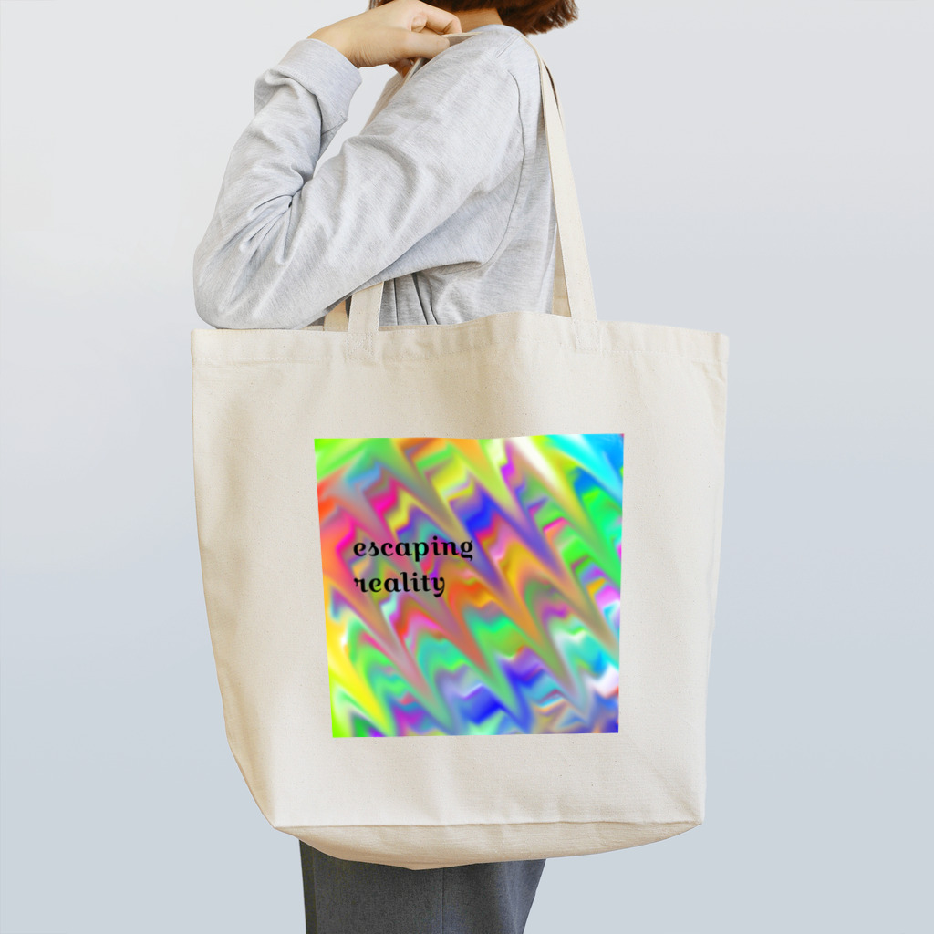 Purple Pearlのescaping reality Tote Bag