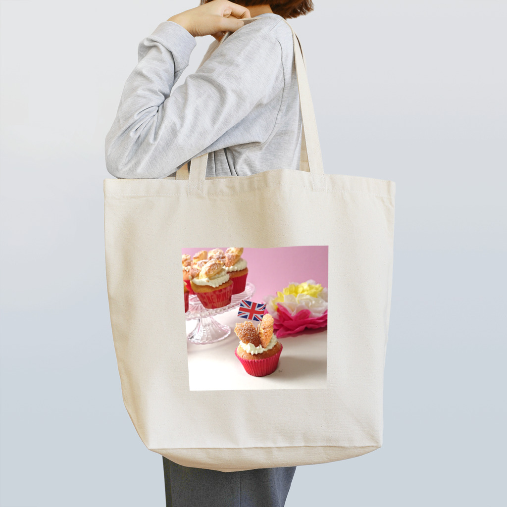 世界お菓子ばなしのバタフライカップケーキ ソロ Tote Bag