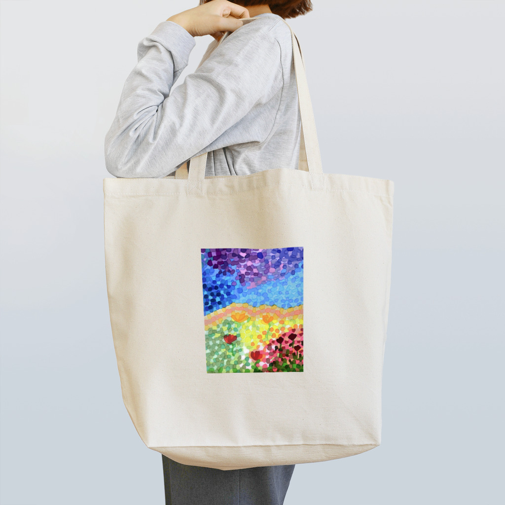 キイロイオハナのポピーからの風景 Tote Bag