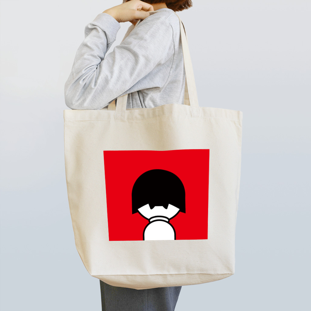 おりこう猫の刈り上げてるよ　赤 Tote Bag