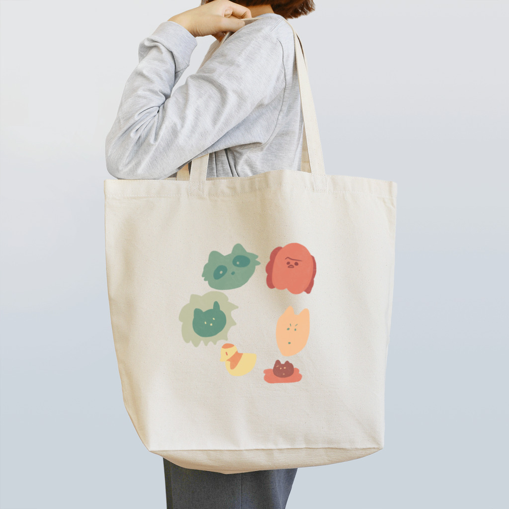 ネズミとネコとたまにウサギのグッズの動物園で出会った仲間たち Tote Bag