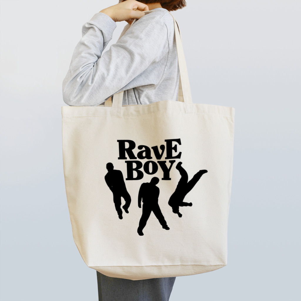 Mohican GraphicsのRave Boy Records トートバッグ