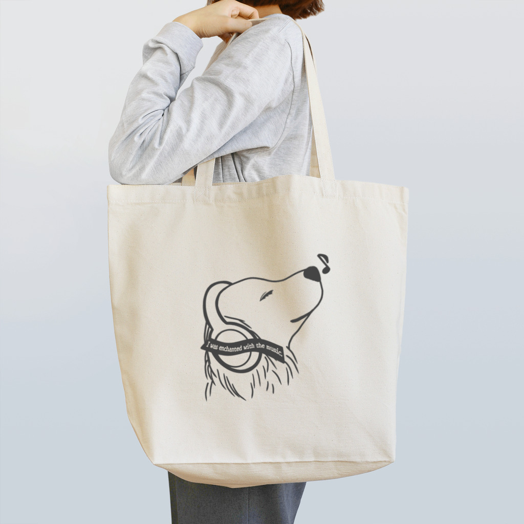 ぺんぎん24の音楽にうっとりゴールデン2(ダークグレー) Tote Bag