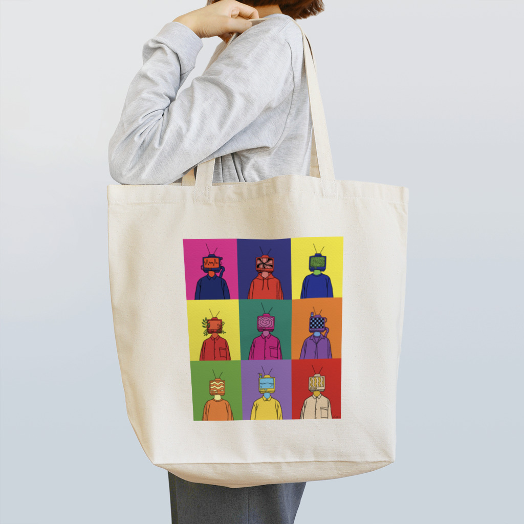 黒メガネのアトリエ(KuromeganesAtlier)の『TVMan』 Tote Bag