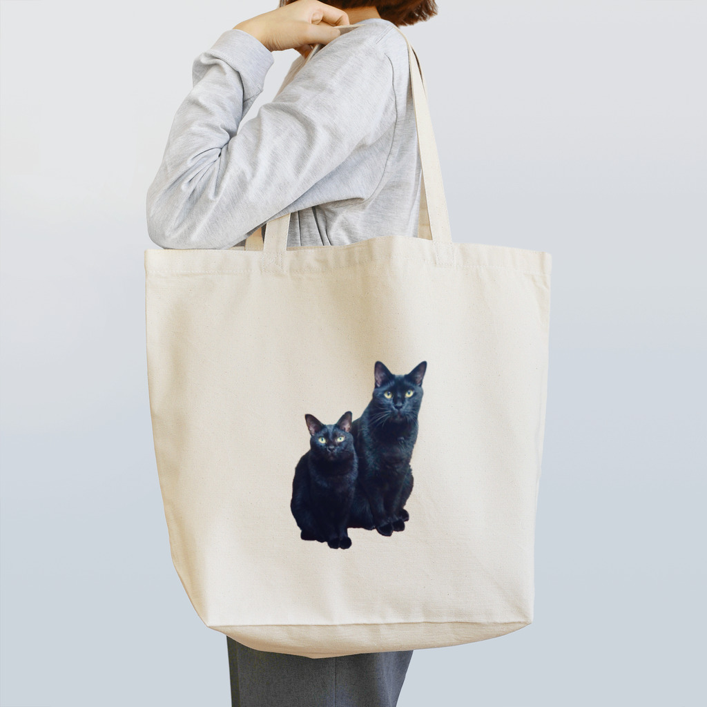 koganeiro_no_bakenekoのくろみつ&ジャガー Tote Bag