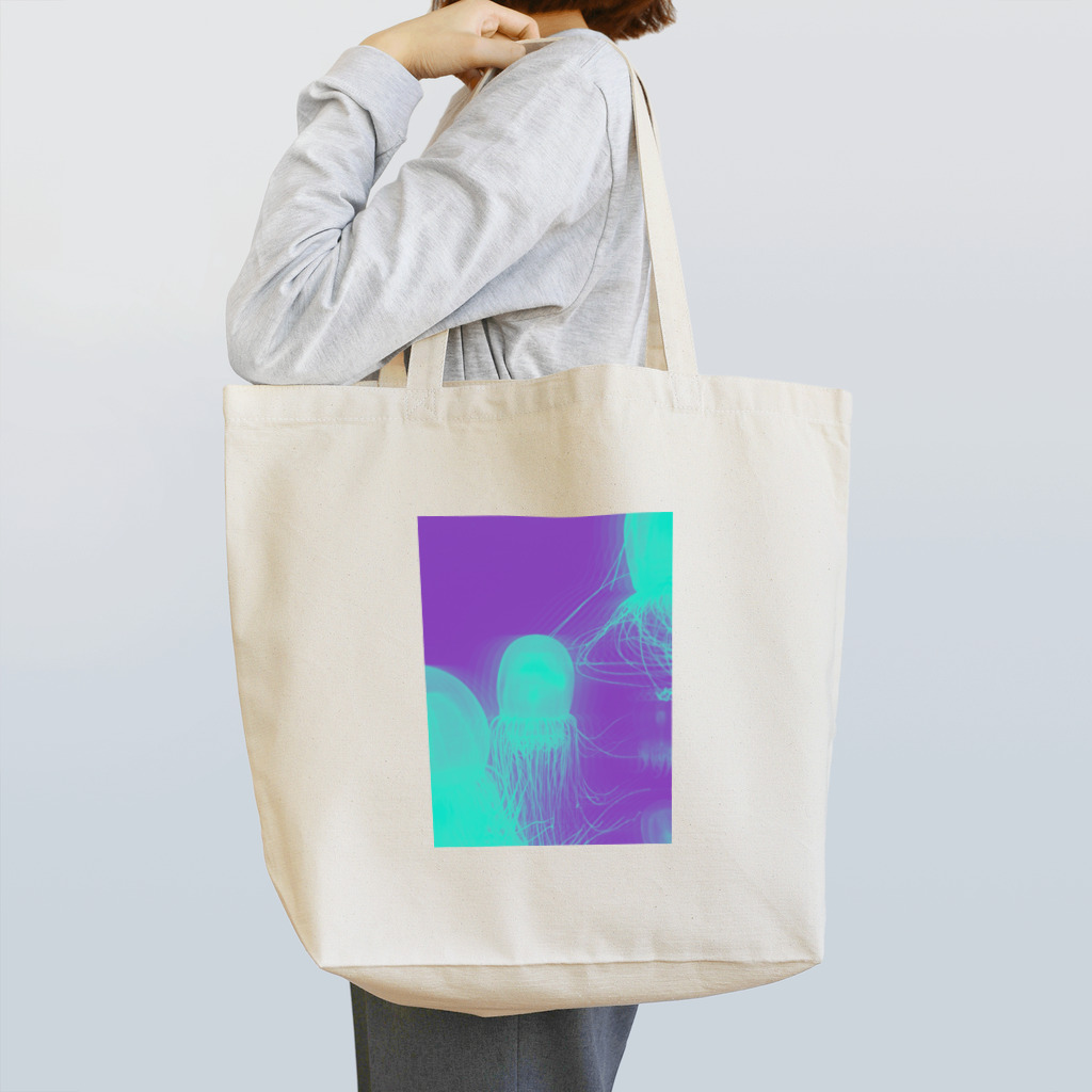 しょーわのネオン海月・青 Tote Bag