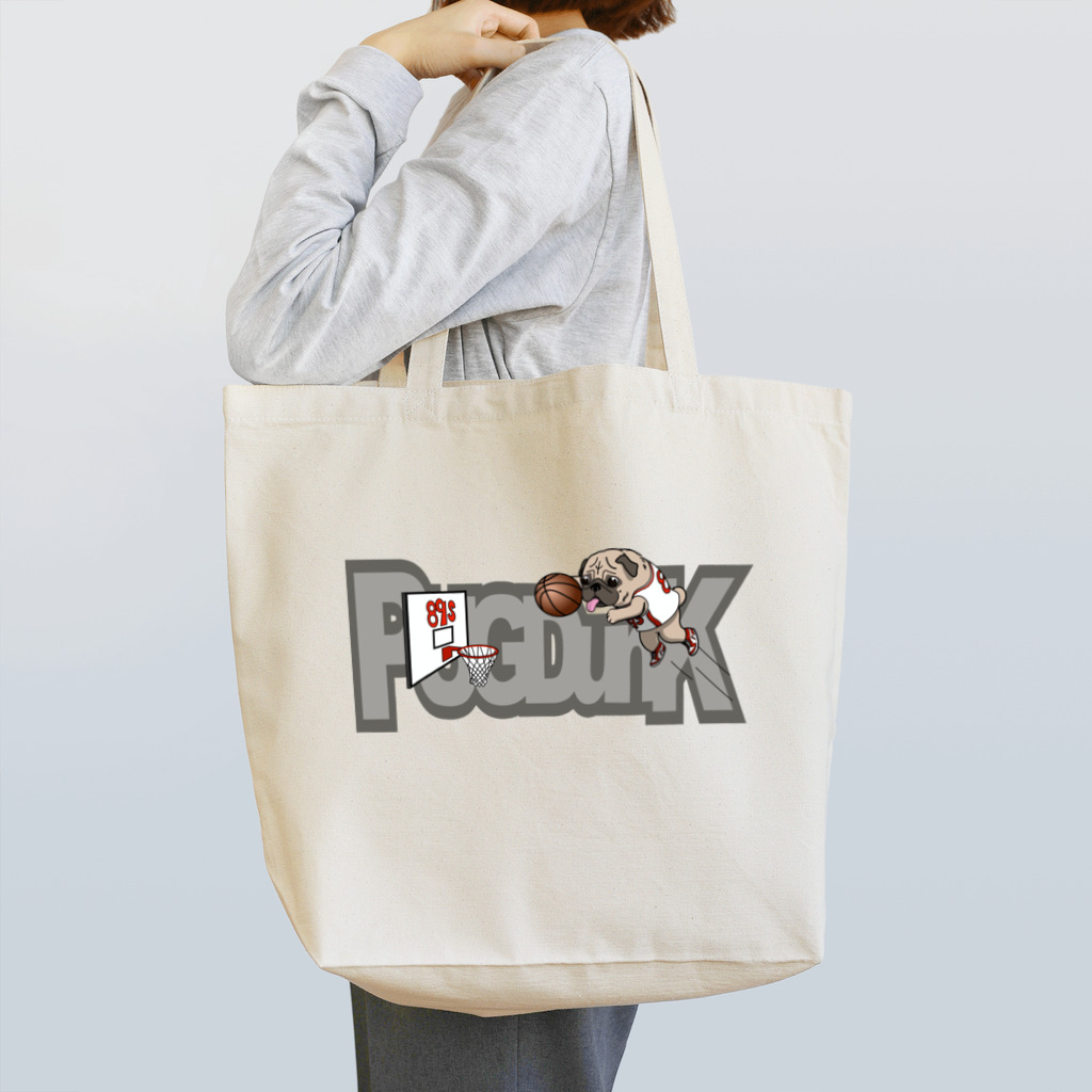 パグ PUG ぱぐ  OHMAI GALLERYのPUG-パグ-ぱぐ　おパグダンク グッズ Tote Bag