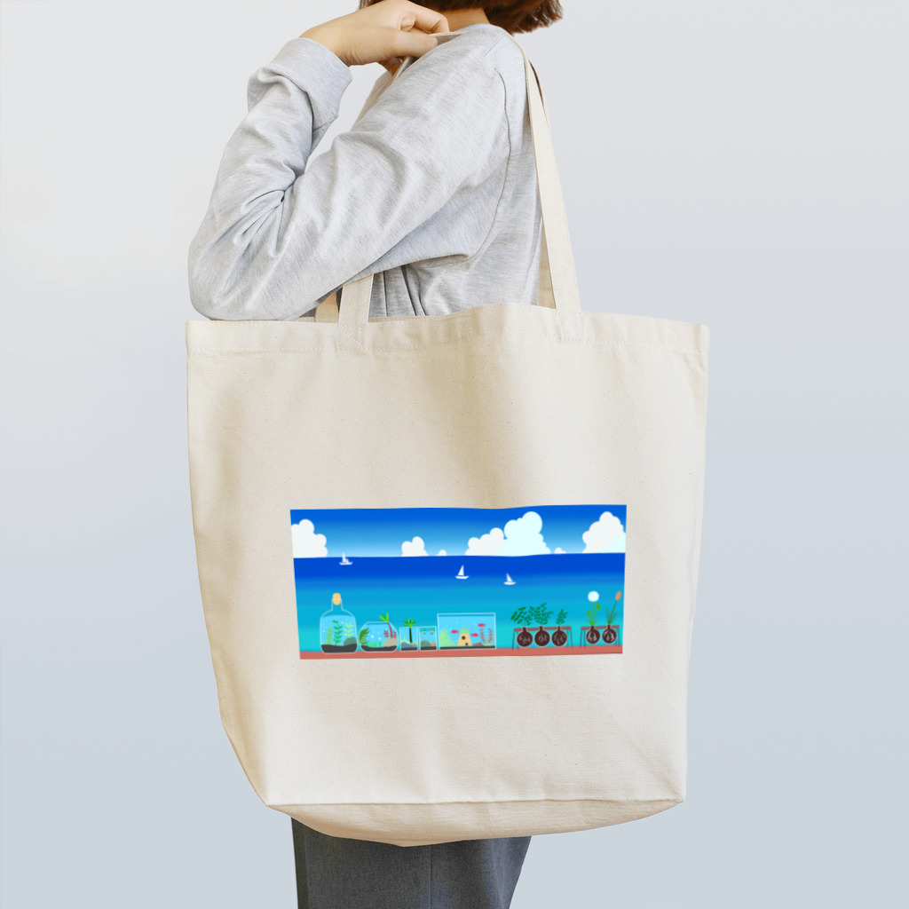 にんじんちびこの夏と水草 Tote Bag