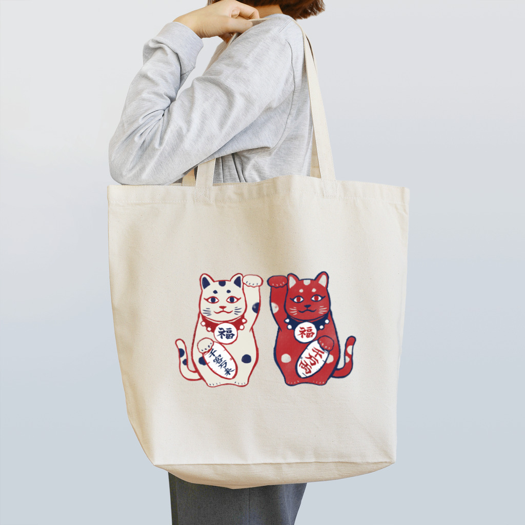 IZANAMI by Akane Yabushitaの【日本レトロ#01】招き猫 Tote Bag