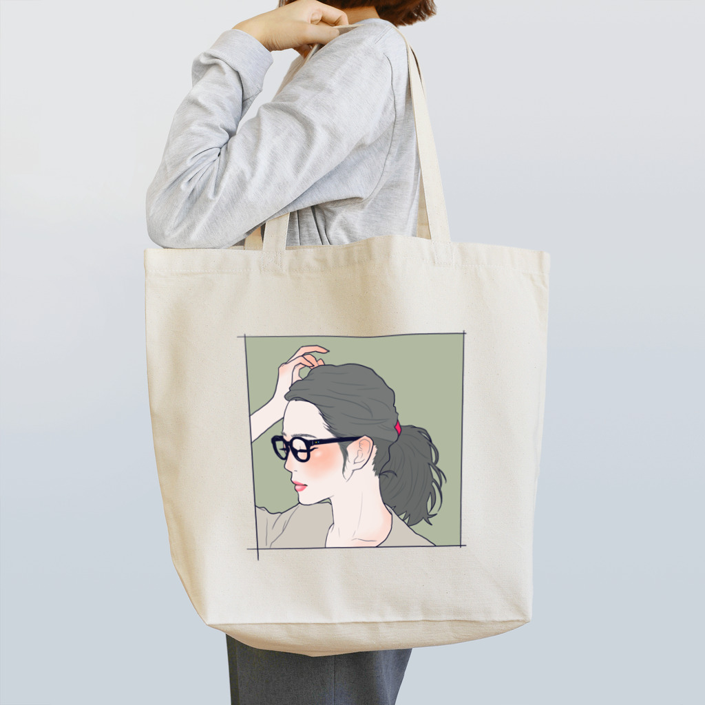 86の眼鏡女子 Tote Bag