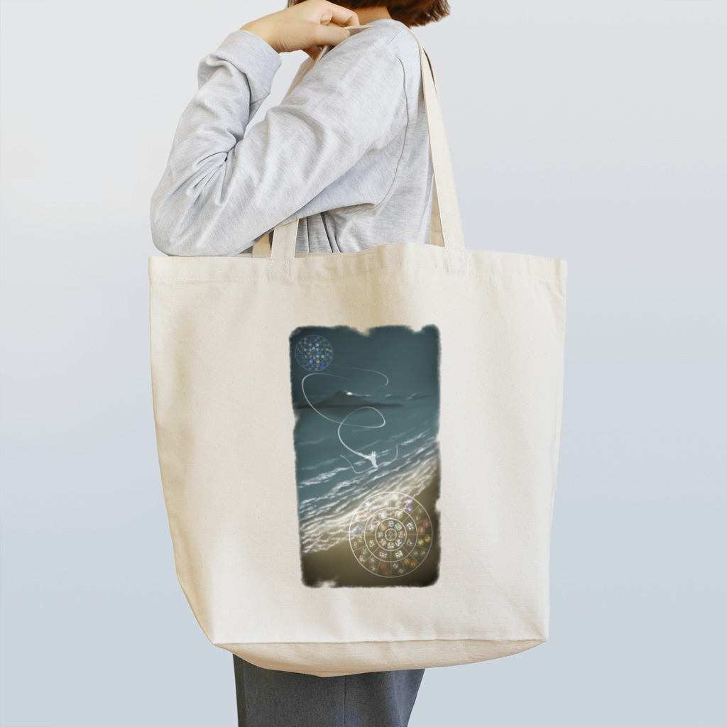 玉狛(たまこま)の陰陽の神様の席次表を繋ぐ龍 Tote Bag